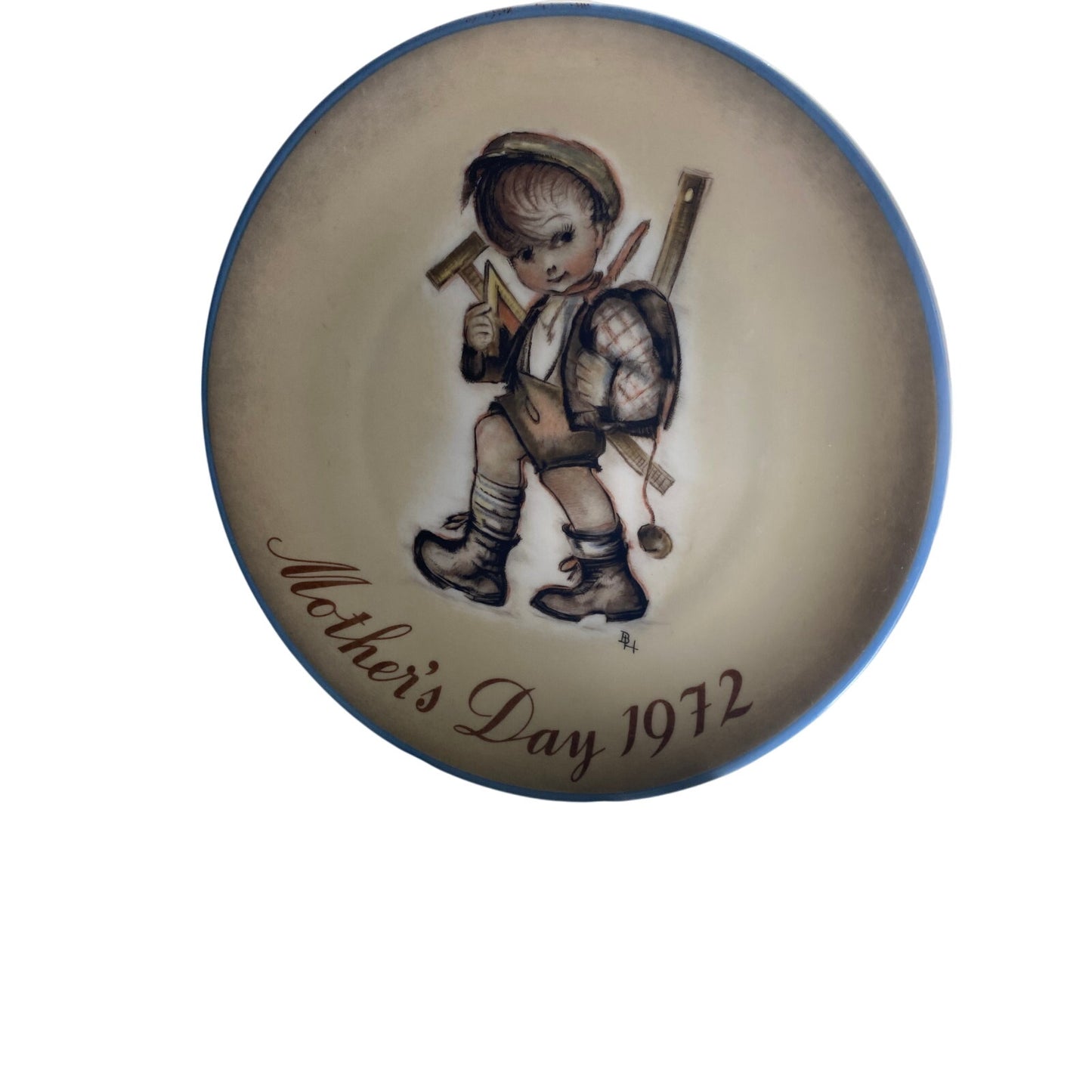 1972 Mother's Day plate bi sister Berta Hummel West Germany