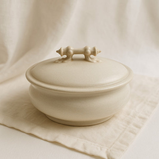 Antique K T K Stone China Boar Mark Knowles Taylor trinket box antique
